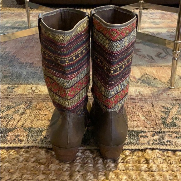 Steve Madden P-Brook Aztec Leather Boot, 9.5 - Picture 4 of 8